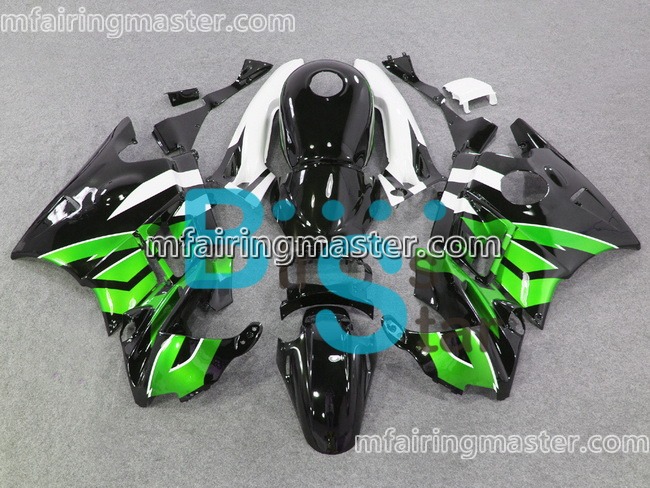 (image for) Fit for Honda CBR600 F2 1991 1992 1993 1994 fairing kit Green black white