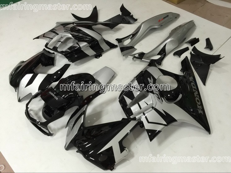 (image for) Fit for Honda CBR600 F3 1997 1998 fairing kit Black silver grey - Click Image to Close