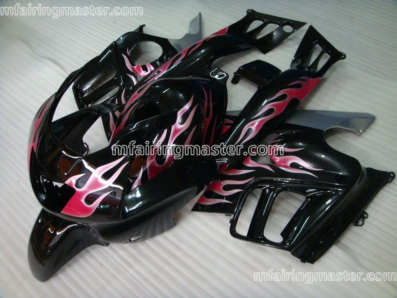 (image for) Fit for Honda CBR600 F3 1997 1998 fairing kit Red flames no decals