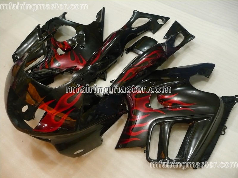 (image for) Fit for Honda CBR600 F3 1997 1998 fairing kit Red flames no sticker