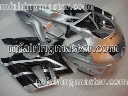 (image for) Fit for Honda CBR600 F3 1997 1998 fairing kit Silver black - Click Image to Close