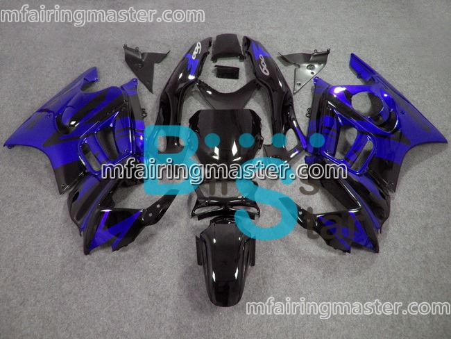 (image for) Fit for Honda CBR600 F3 1997 1998 fairing kit Black blue - Click Image to Close