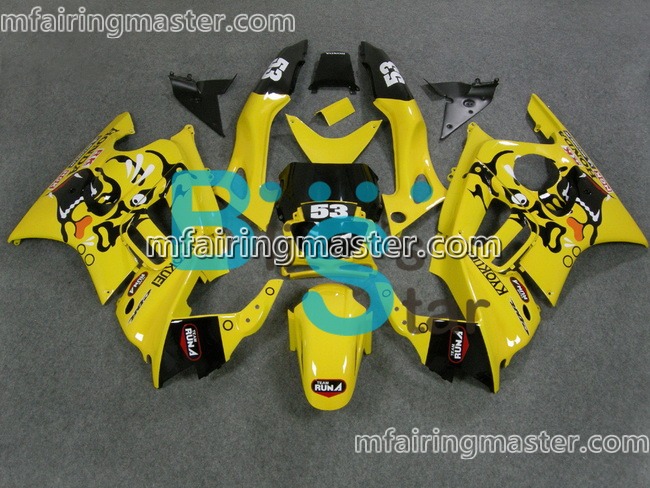 (image for) Fit for Honda CBR600 F3 1997 1998 fairing kit Yellow kyokue - Click Image to Close