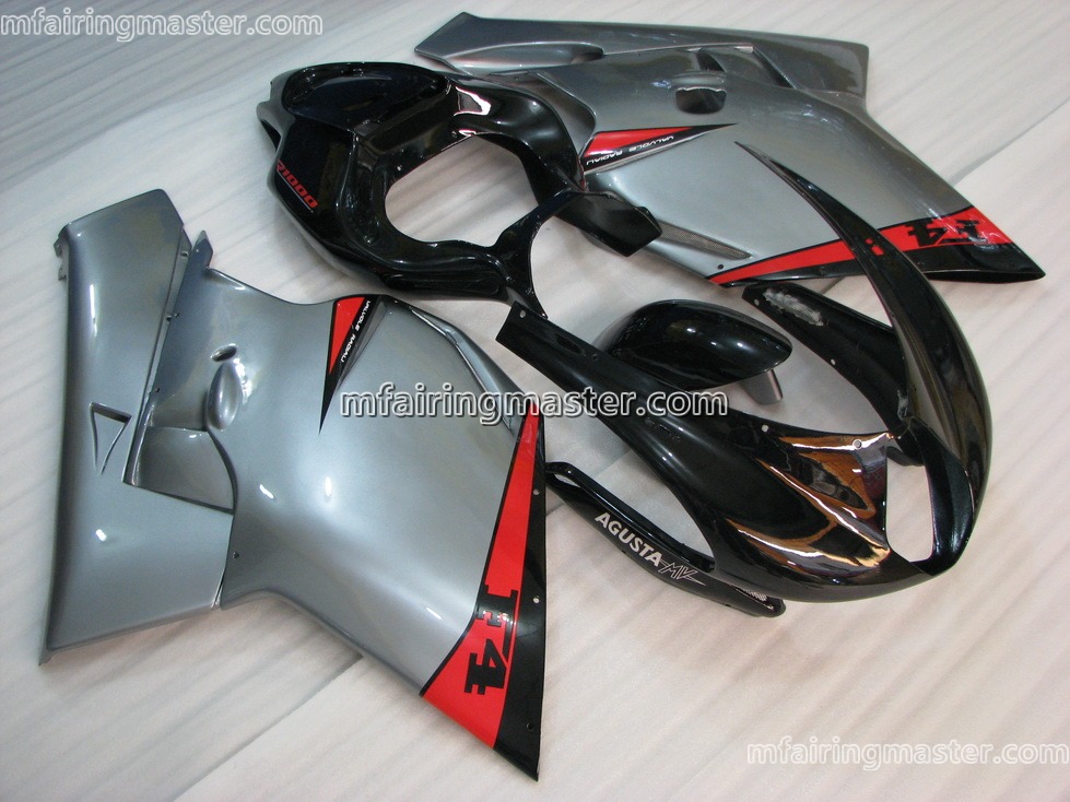 (image for) Fit for Honda CBR600 F4 1999 2000 fairing kit injection molding Agusta silver black