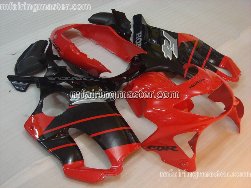 (image for) Fit for Honda CBR600 F4 1999 2000 fairing kit injection molding Red black