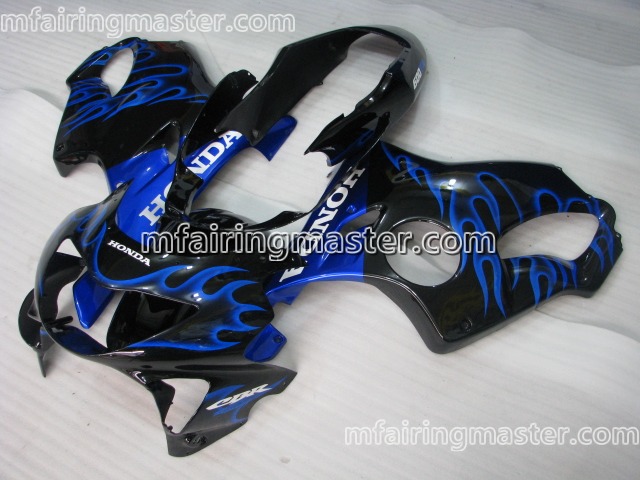 (image for) Fit for Honda CBR600 F4 1999 2000 fairing kit injection molding Blue flames black