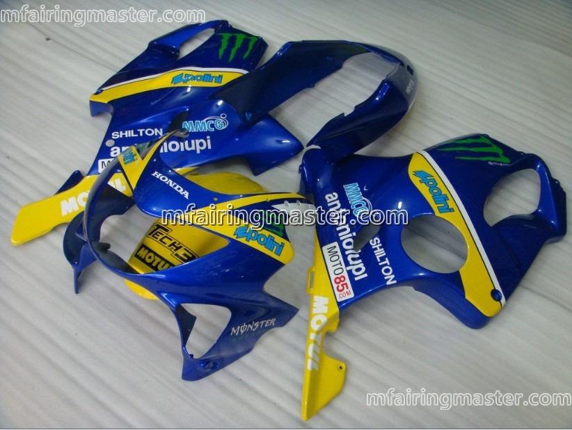 (image for) Fit for Honda CBR600 F4 1999 2000 fairing kit injection molding Monster blue yellow
