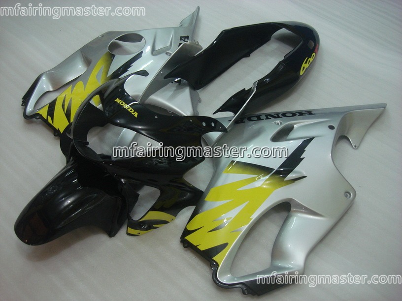 (image for) Fit for Honda CBR600 F4 1999 2000 fairing kit injection molding Yellow black silver