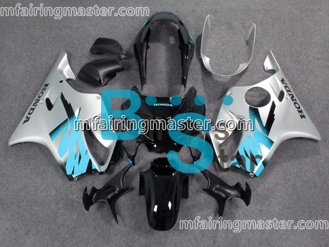 (image for) Fit for Honda CBR600 F4 1999 2000 fairing kit injection molding Silver black