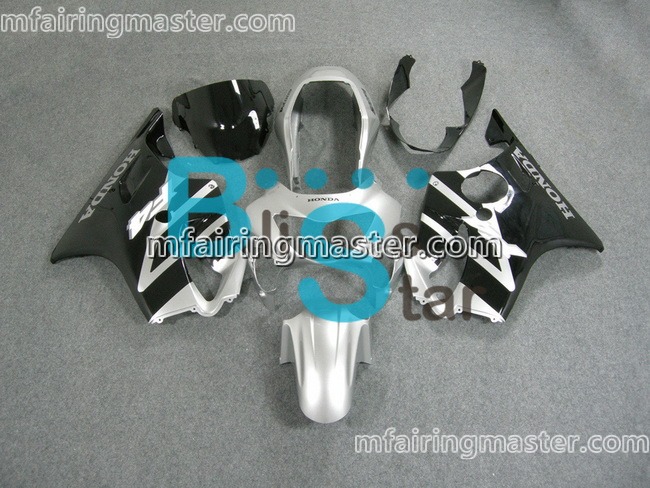 (image for) Fit for Honda CBR600 F4 1999 2000 fairing kit injection molding Black silver