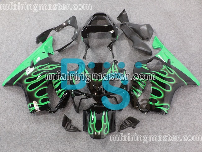 (image for) Fit for Honda CBR600 F4i 2001 2002 2003 fairing kit injection molding Green flames