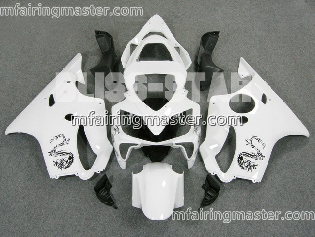 (image for) Fit for Honda CBR600 F4i 2001 2002 2003 fairing kit injection molding Dragon white