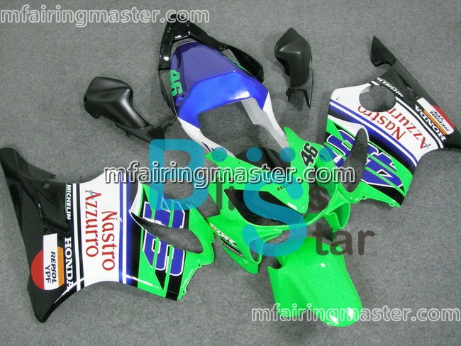 (image for) Fit for Honda CBR600 F4i 2001 2002 2003 fairing kit injection molding Green nastro Azzurro