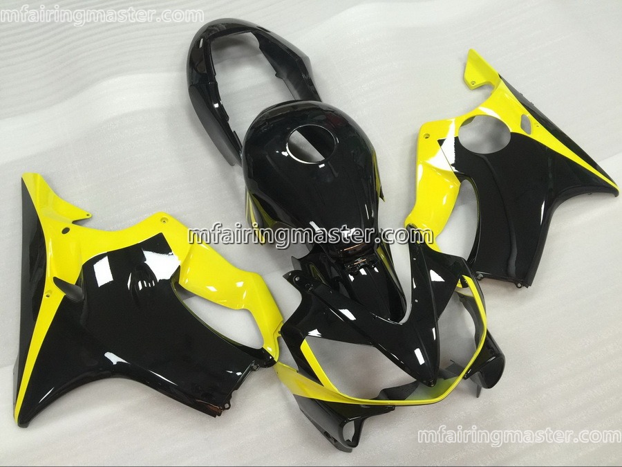 (image for) Fit for Honda CBR600 F4i 2004 2005 2006 2007 fairing kit injection molding Glossy black yellow