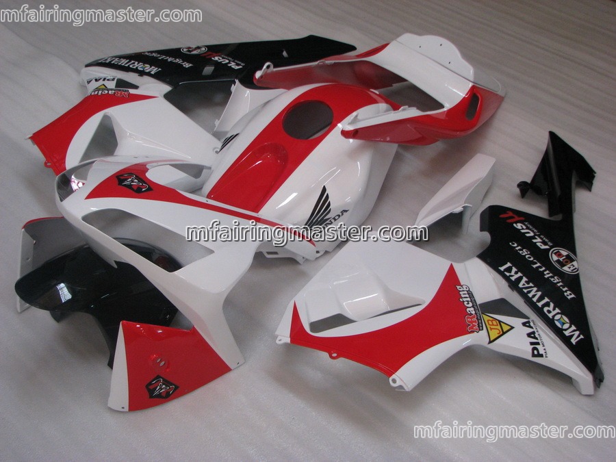 (image for) Fit for Honda CBR600RR F5 2003 2004 fairing kit injection molding Moriwaki white