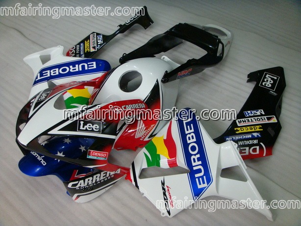 (image for) Fit for Honda CBR600RR F5 2003 2004 fairing kit injection molding Eurobet white