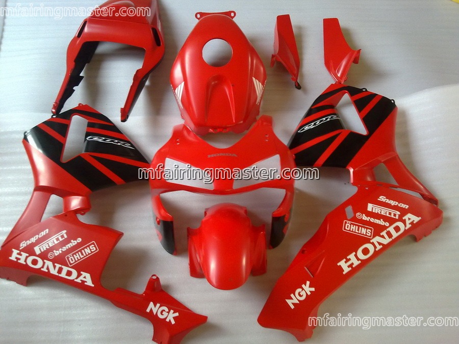 (image for) Fit for Honda CBR600RR F5 2003 2004 fairing kit injection molding NGK red