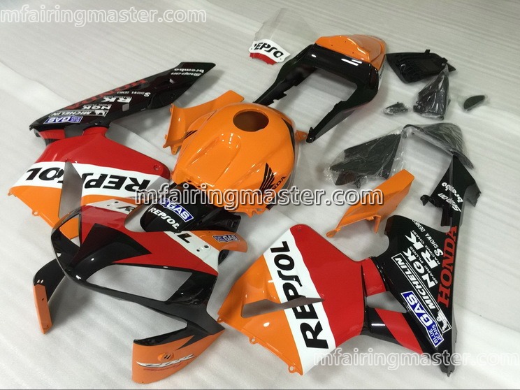 (image for) Fit for Honda CBR600RR F5 2003 2004 fairing kit injection molding Red repsol