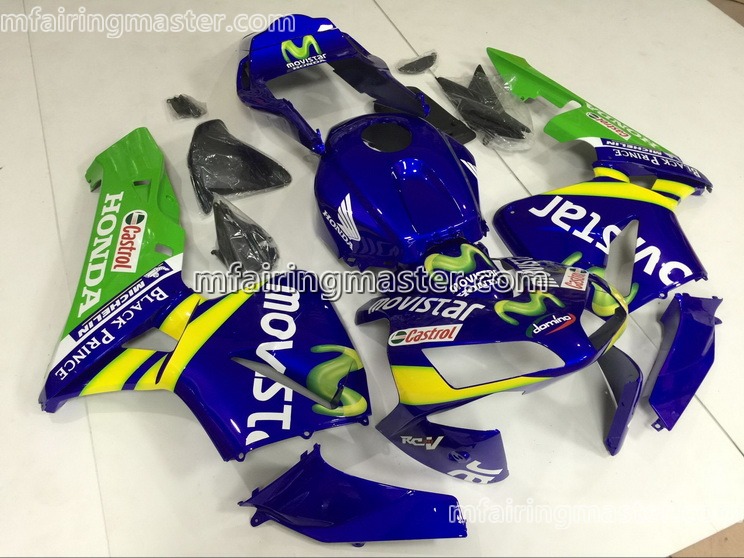 (image for) Fit for Honda CBR600RR F5 2003 2004 fairing kit injection molding Movistar blue