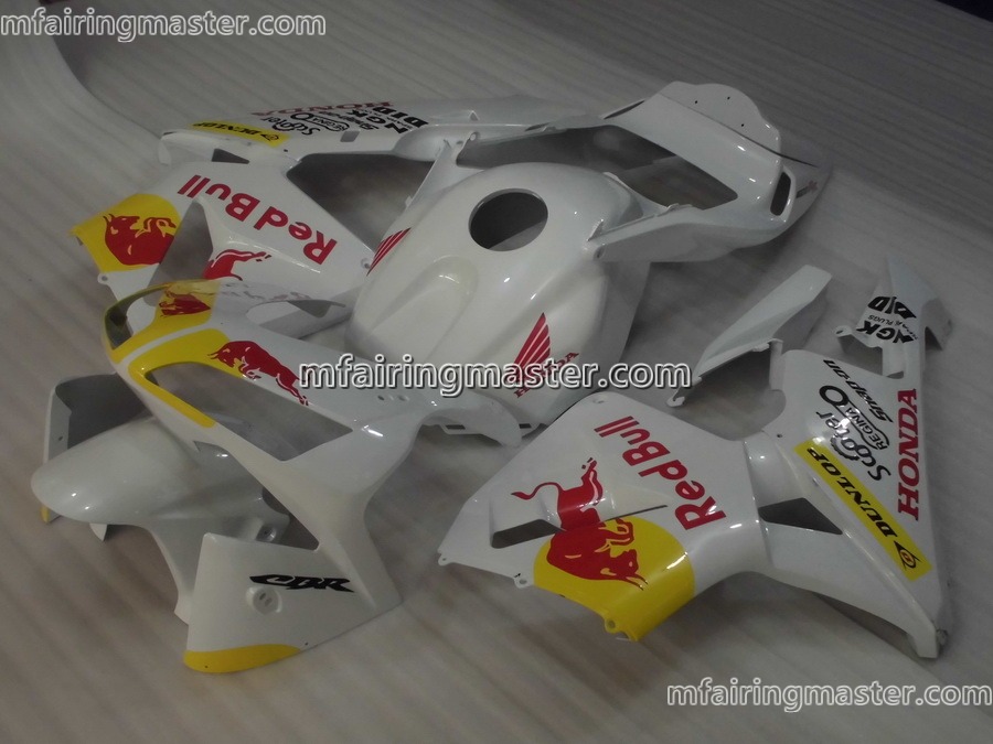 (image for) Fit for Honda CBR600RR F5 2003 2004 fairing kit injection molding White red bull