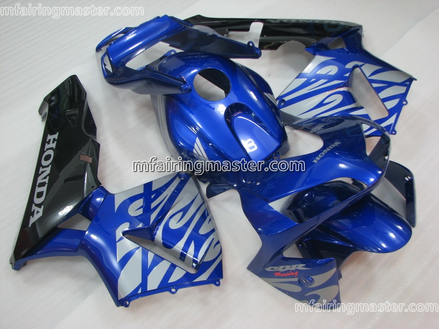 (image for) Fit for Honda CBR600RR F5 2003 2004 fairing kit injection molding Silver blue