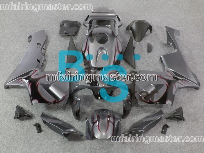 (image for) Fit for Honda CBR600RR F5 2003 2004 fairing kit injection molding Silver