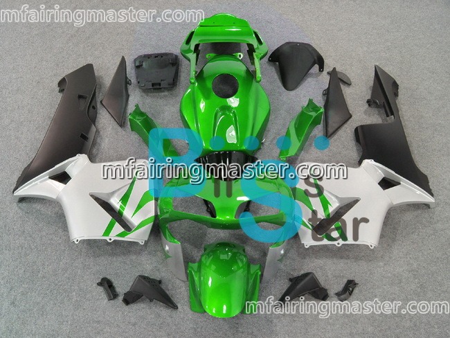 (image for) Fit for Honda CBR600RR F5 2003 2004 fairing kit injection molding Green black no decals