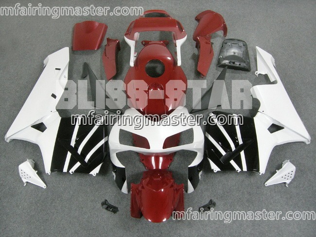 (image for) Fit for Honda CBR600RR F5 2003 2004 fairing kit injection molding White black red