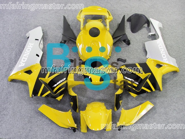 (image for) Fit for Honda CBR600RR F5 2003 2004 fairing kit injection molding Yellow black