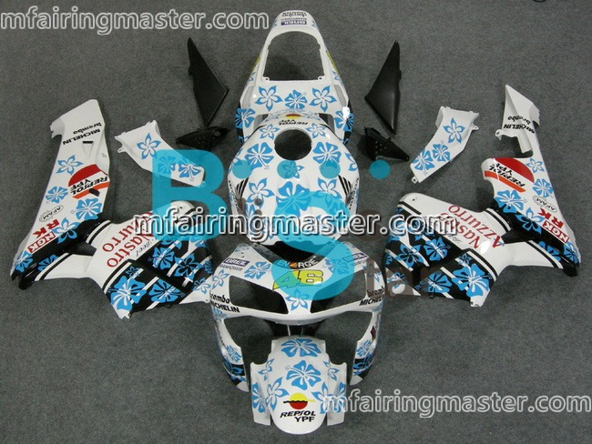 (image for) Fit for Honda CBR600RR F5 2003 2004 fairing kit injection molding Hongkong flower