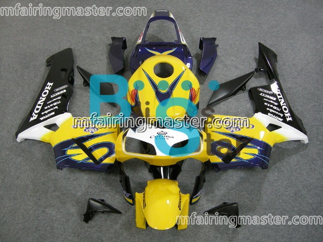 (image for) Fit for Honda CBR600RR F5 2003 2004 fairing kit injection molding Yellow black