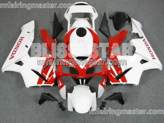 (image for) Fit for Honda CBR600RR F5 2003 2004 fairing kit injection molding Red white