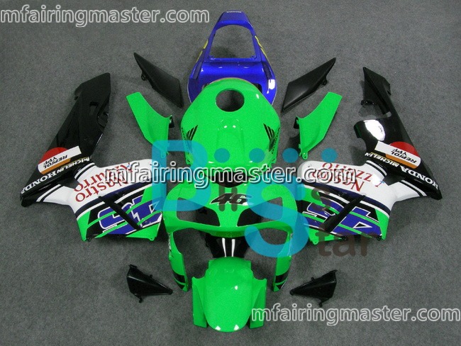 (image for) Fit for Honda CBR600RR F5 2003 2004 fairing kit injection molding Green nastrol azzurro