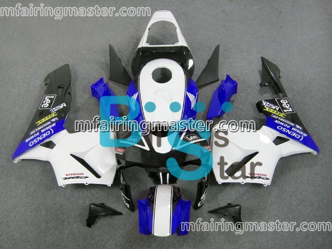 (image for) Fit for Honda CBR600RR F5 2003 2004 fairing kit injection molding Blue white