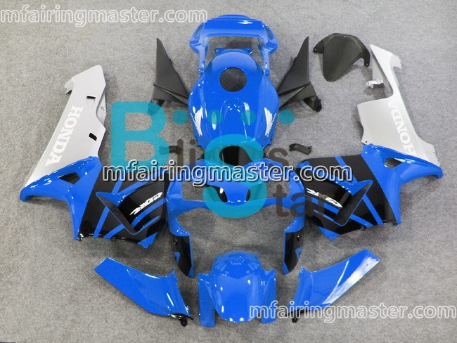 (image for) Fit for Honda CBR600RR F5 2003 2004 fairing kit injection molding Blue silver