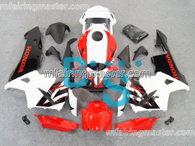 (image for) Fit for Honda CBR600RR F5 2003 2004 fairing kit injection molding Red white