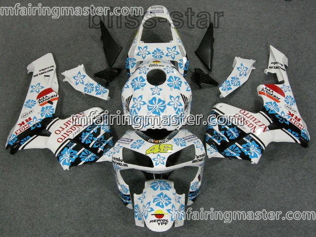 (image for) Fit for Honda CBR600RR F5 2003 2004 fairing kit injection molding Hongkong flower