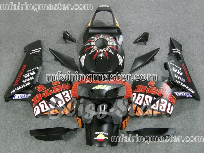 (image for) Fit for Honda CBR600RR F5 2003 2004 fairing kit injection molding 46 matte black