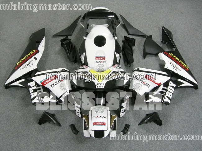 (image for) Fit for Honda CBR600RR F5 2003 2004 fairing kit injection molding Denso white black