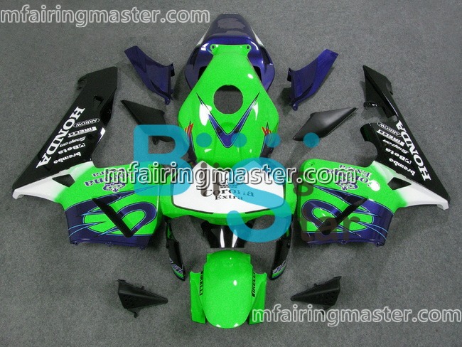 (image for) Fit for Honda CBR600RR F5 2003 2004 fairing kit injection molding Green corona