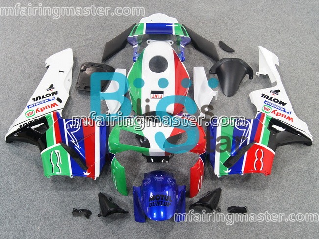 (image for) Fit for Honda CBR600RR F5 2003 2004 fairing kit injection molding Green red white