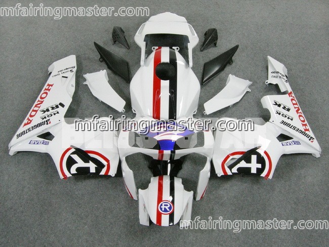 (image for) Fit for Honda CBR600RR F5 2003 2004 fairing kit injection molding Red black line