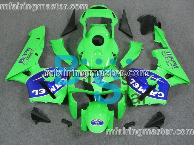 (image for) Fit for Honda CBR600RR F5 2003 2004 fairing kit injection molding Camel green