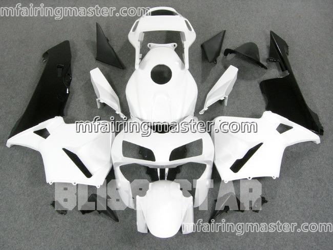 (image for) Fit for Honda CBR600RR F5 2003 2004 fairing kit injection molding White black no decals