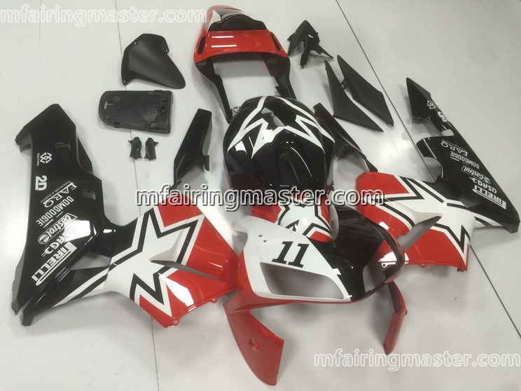 (image for) Fit for Honda CBR600RR F5 2003 2004 fairing kit injection molding Red black