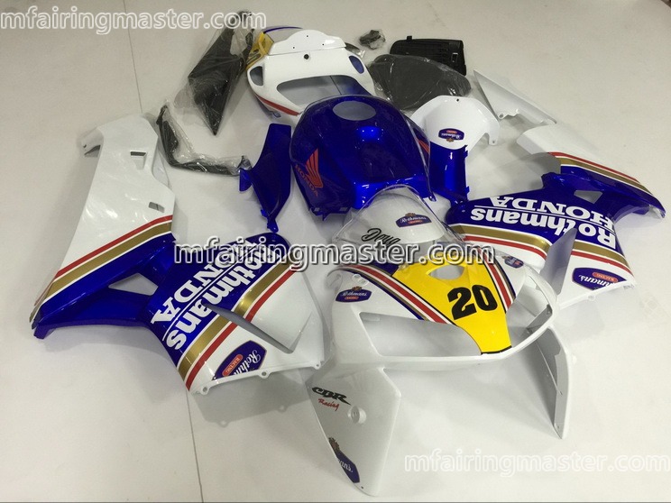 (image for) Fit for Honda CBR600RR F5 2005 2006 fairing kit injection molding Rothmans blue white