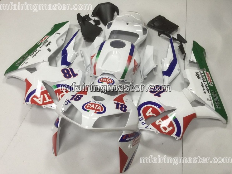 (image for) Fit for Honda CBR600RR F5 2005 2006 fairing kit injection molding Pata white