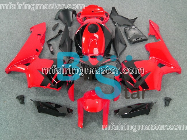 (image for) Fit for Honda CBR600RR F5 2005 2006 fairing kit injection molding Red black