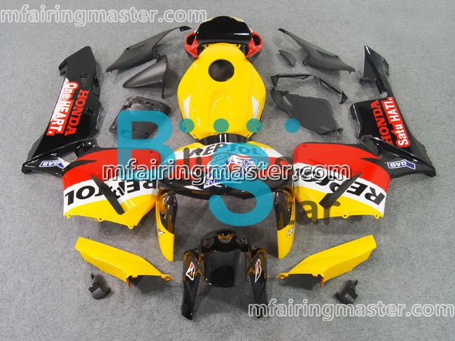 (image for) Fit for Honda CBR600RR F5 2005 2006 fairing kit injection molding Repsol yellow