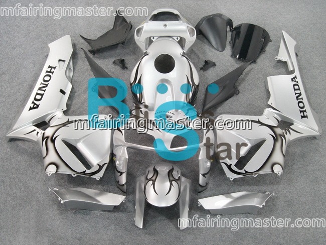 (image for) Fit for Honda CBR600RR F5 2005 2006 fairing kit injection molding Silver